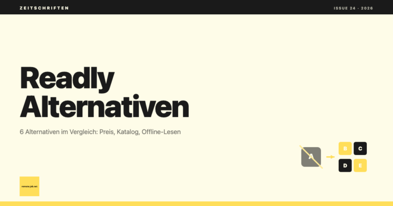 remote-job.net: Readly Alternative 6 Zeitschriften-Flatrates im Ueberblick