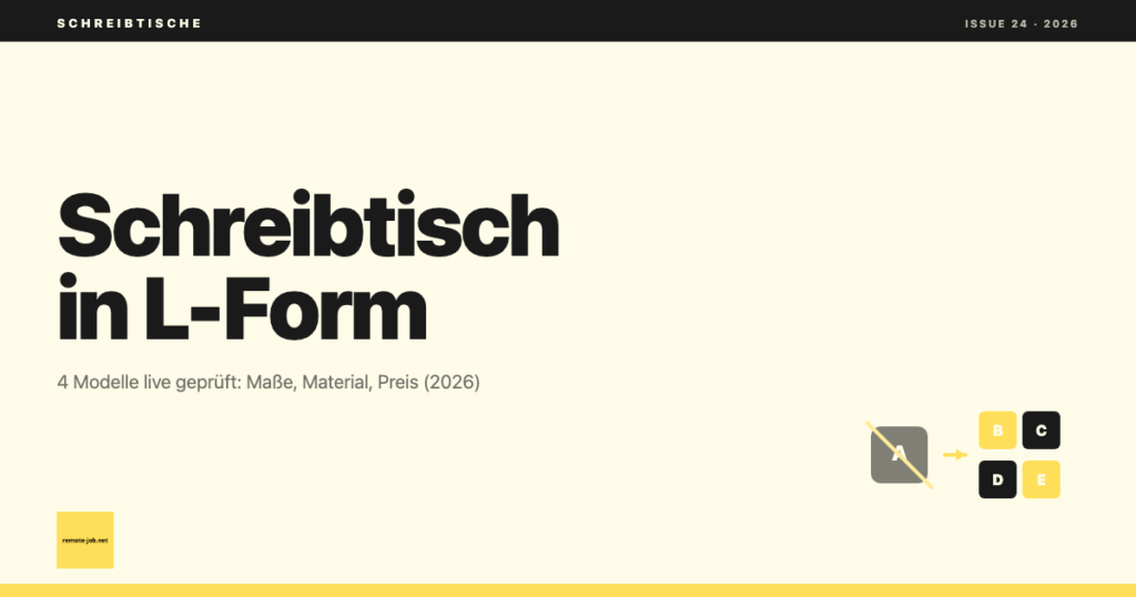 Schreibtisch in L-Form: Diese 4 Schreibtische sind aktuell lieferbar [+ Ratgeber]