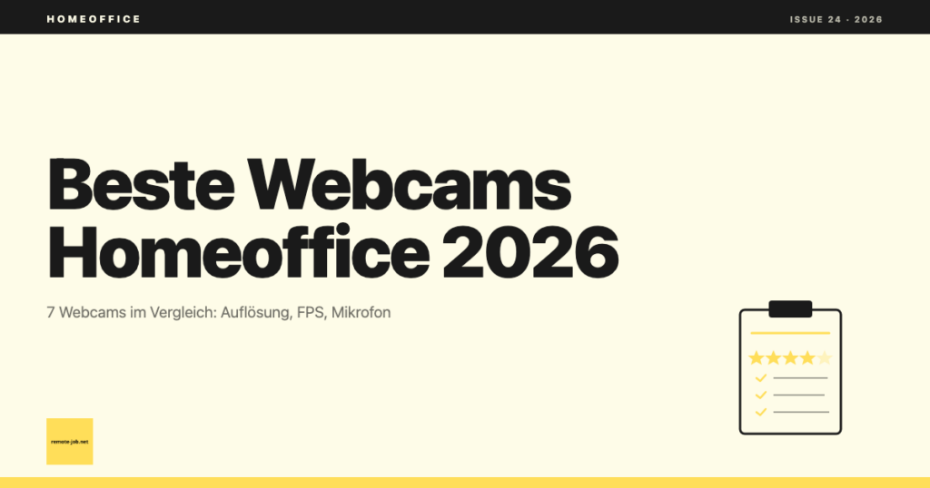 Beste Webcam fürs Homeoffice 2026: Diese 7 Webcams überzeugen