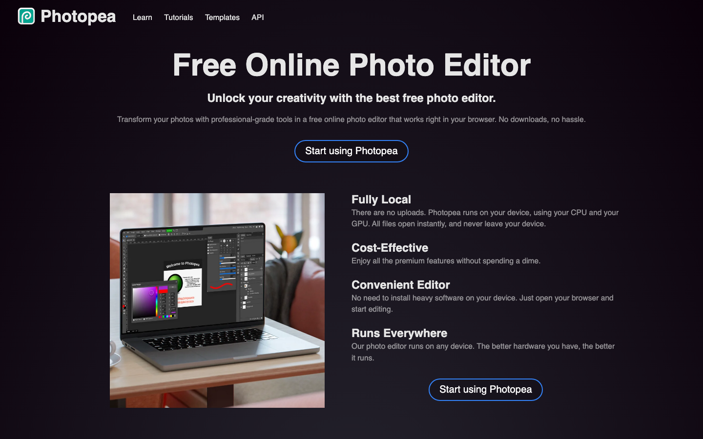 Photopea – browserbasierte Photoshop Alternative mit PSD-Support