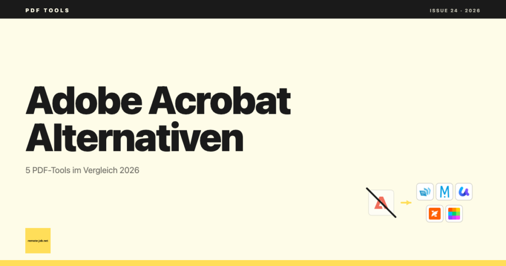 Adobe Acrobat Alternative 2026: 5 PDF-Tools im Vergleich