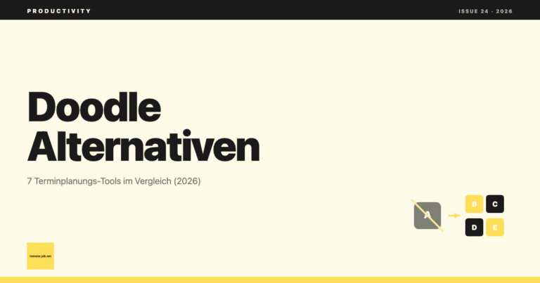remote-job.net: Doodle Alternative 2026: 7 Terminplanungs-Tools im Vergleich