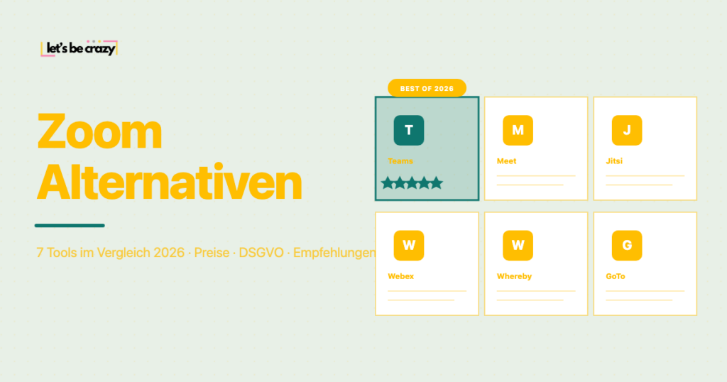 Zoom Alternative 2026: 7 Video-Konferenz-Tools im Vergleich