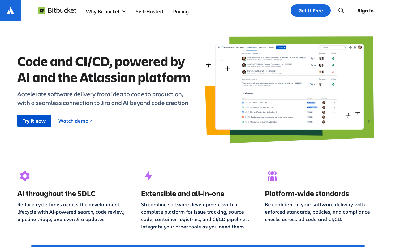 2. Bitbucket als GitHub-Alternative