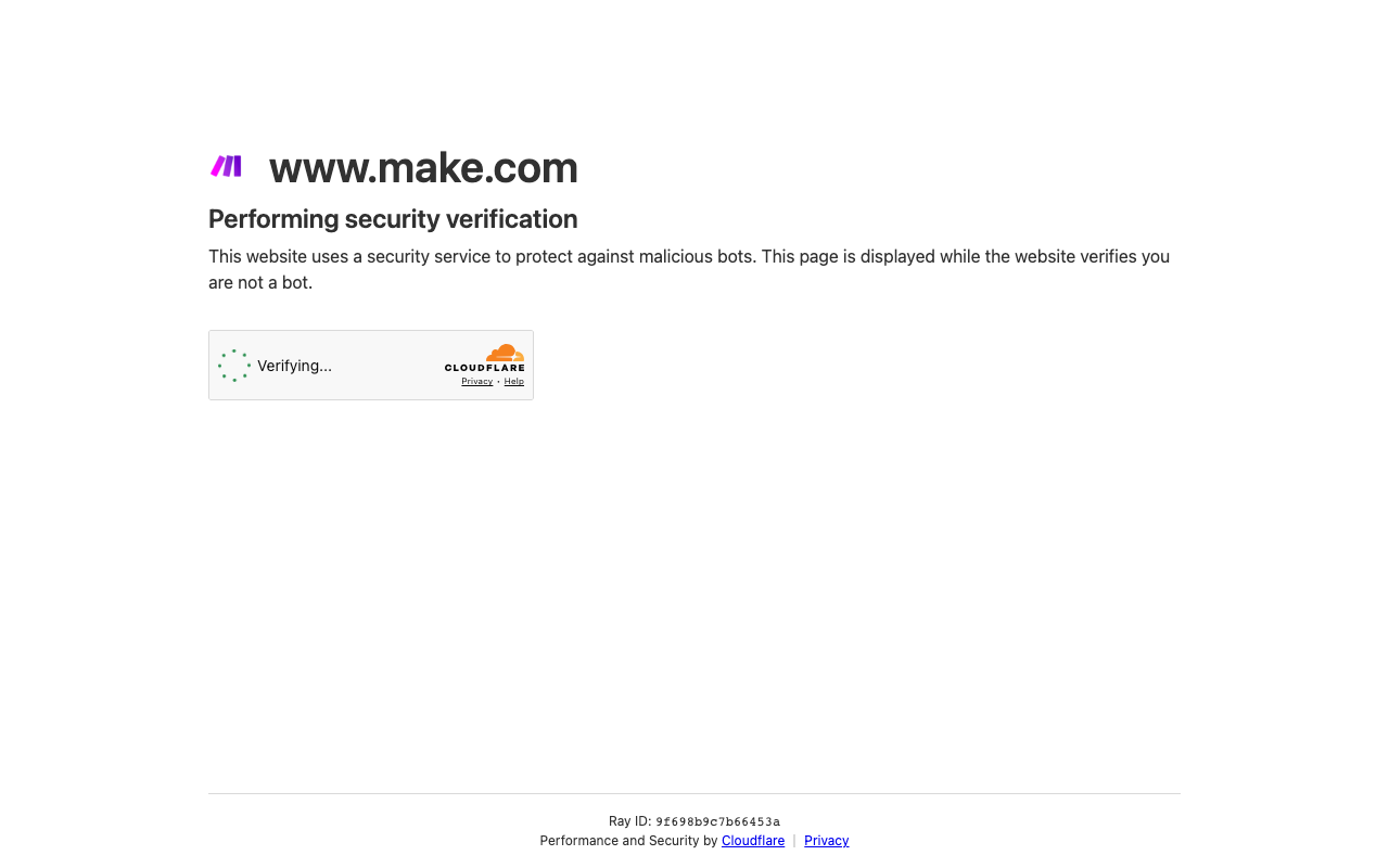 Make.com Homepage Screenshot – Visuelle Workflow-Automatisierung