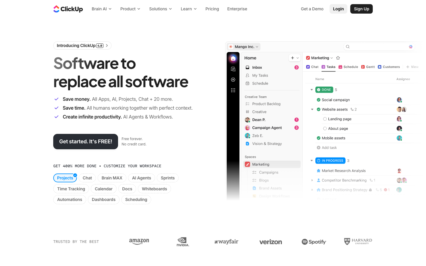 ClickUp – umfassende Notion Alternative für Teams