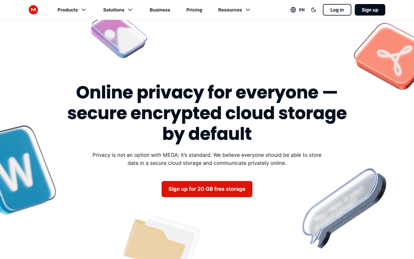 MEGA Cloud – 20 GB kostenloser Speicher mit Ende-zu-Ende-Verschlüsselung