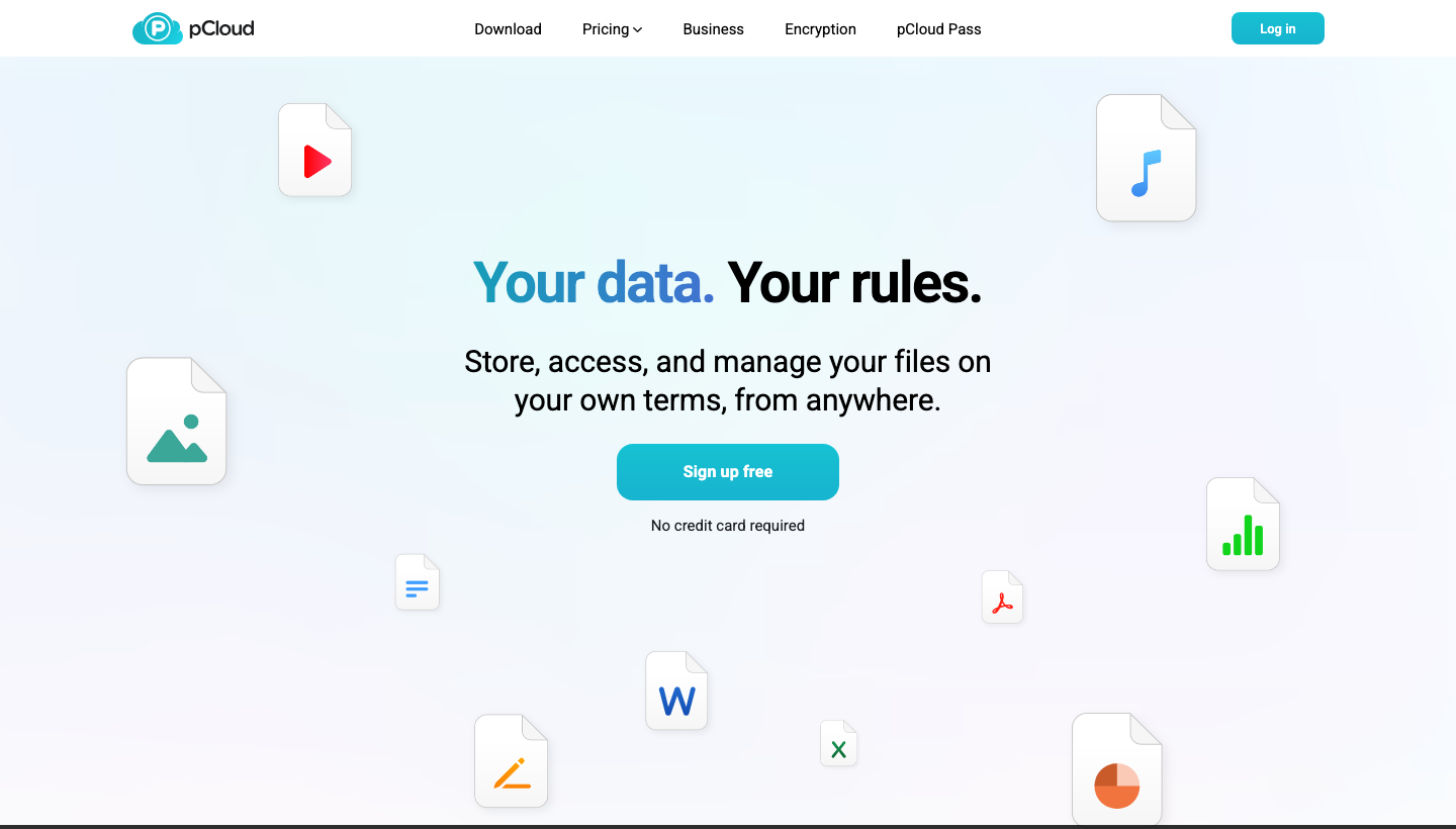 pCloud Startseite – beste Dropbox Alternative mit Schweizer Servern