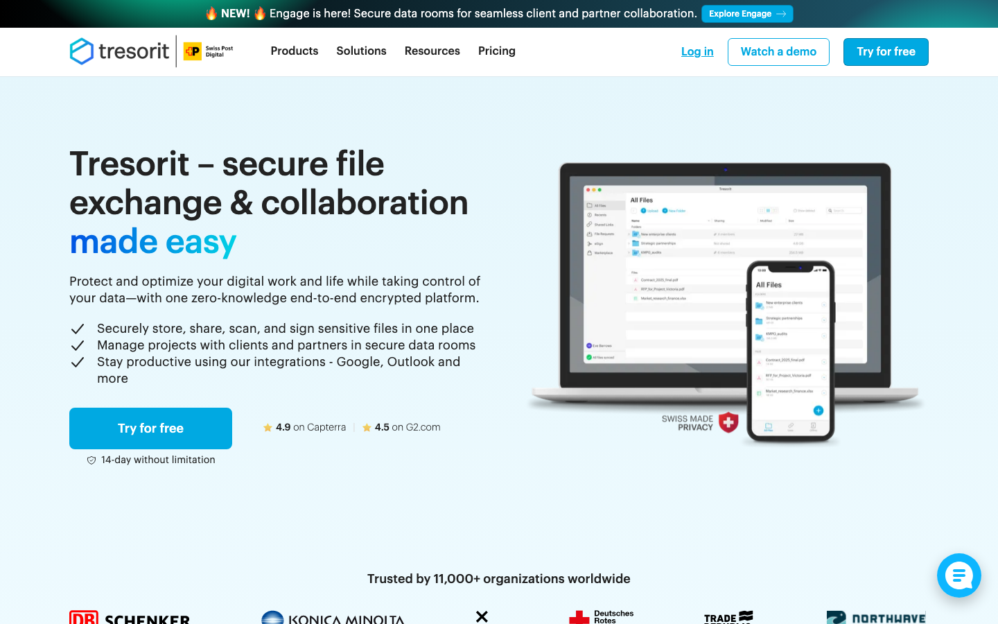 Tresorit – sicherste Dropbox Alternative mit Zero-Knowledge-Verschlüsselung