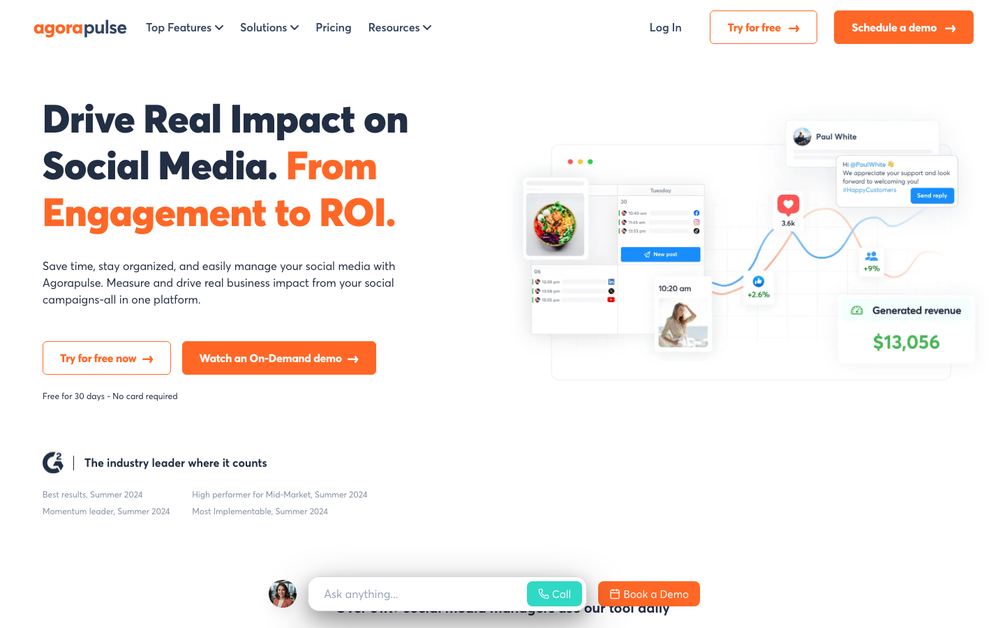 Agorapulse Social-Media-Management für Teams mit ROI-Analyse