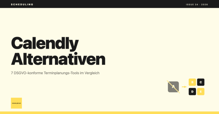 remote-job.net: Calendly Alternative 2026: 7 Terminplanungs-Tools im Vergleich