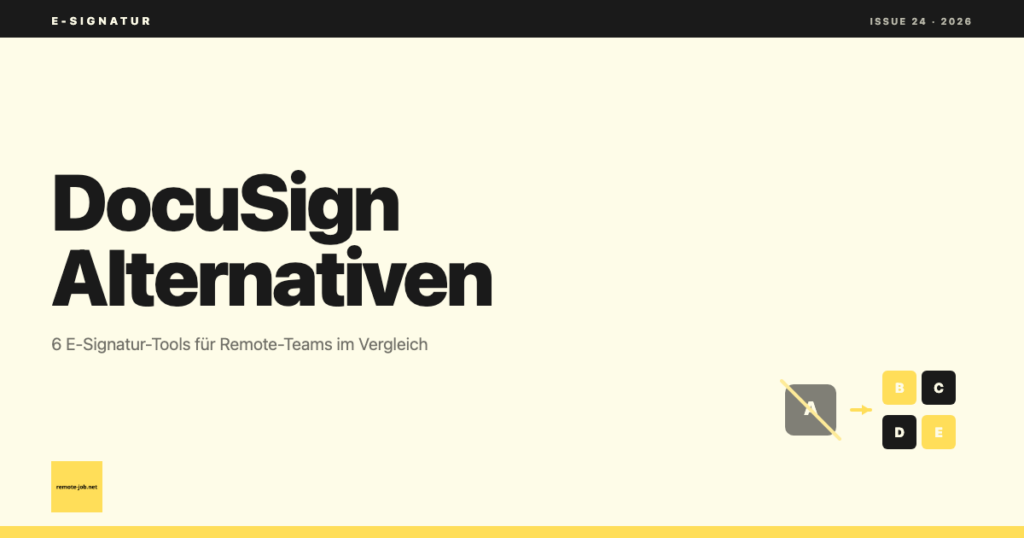 DocuSign Alternative 2026: 6 E-Signatur-Tools im Vergleich