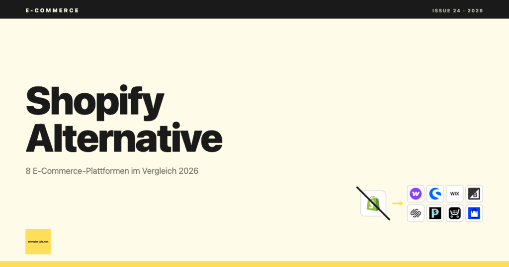 Shopify Alternative 2026: 8 E-Commerce-Plattformen im Vergleich