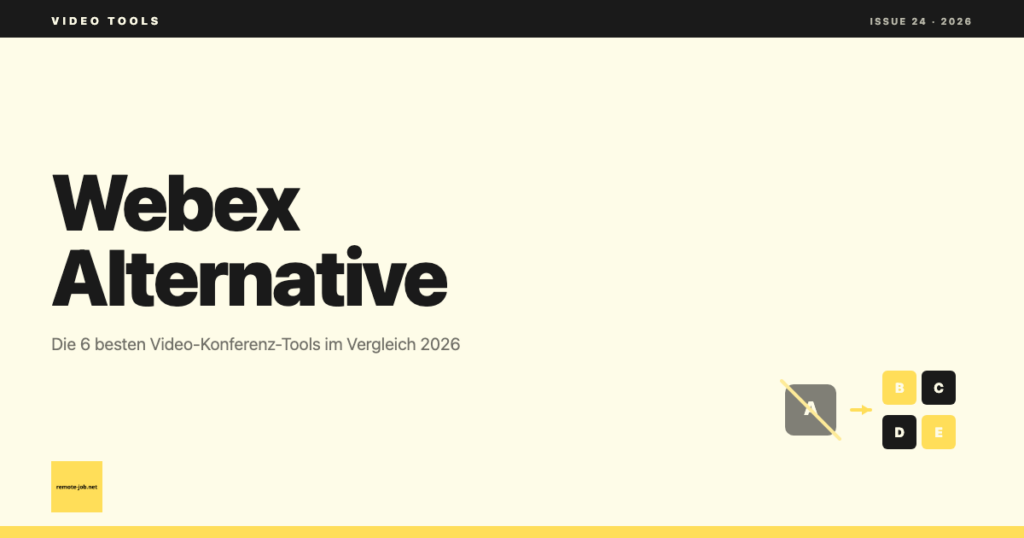 Webex Alternative 2026: Die 6 besten Video-Konferenz-Tools im Vergleich