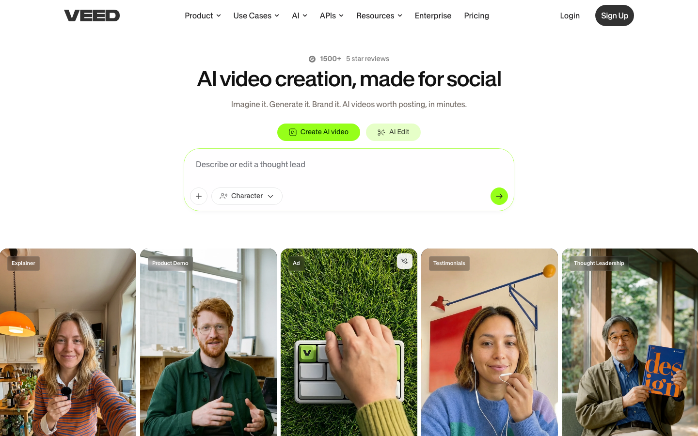 VEED Screenshot - Browserbasiertes Video-Tool ohne Installation