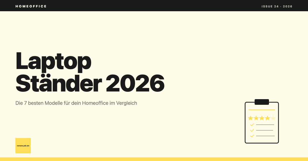 remote-job.net: Laptop Ständer 2026