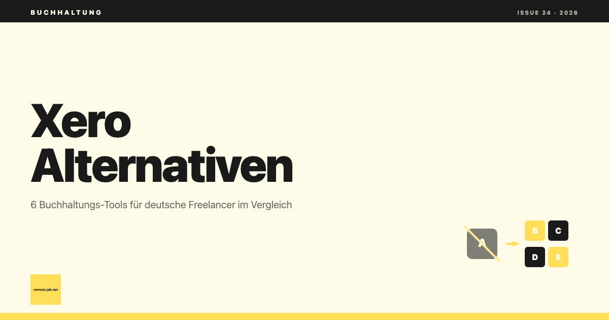 remote-job.net: Xero Alternative 2026: 6 Buchhaltungs-Tools für Freelancer