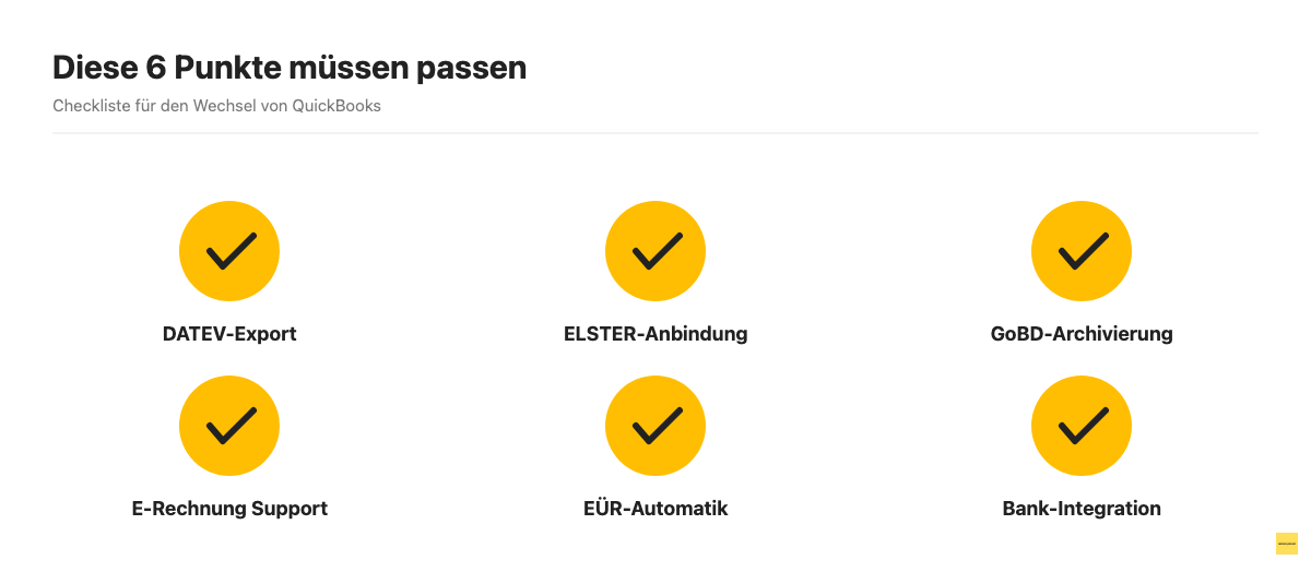 Checkliste: 6 Anforderungen an eine QuickBooks-Alternative in Deutschland