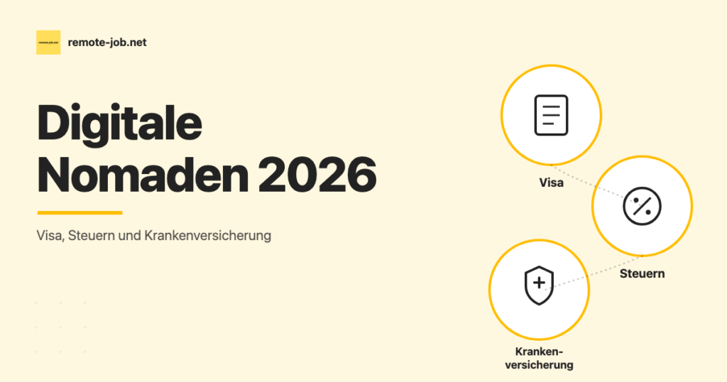 Digitale Nomaden 2026: Visa, Steuern, Krankenversicherung