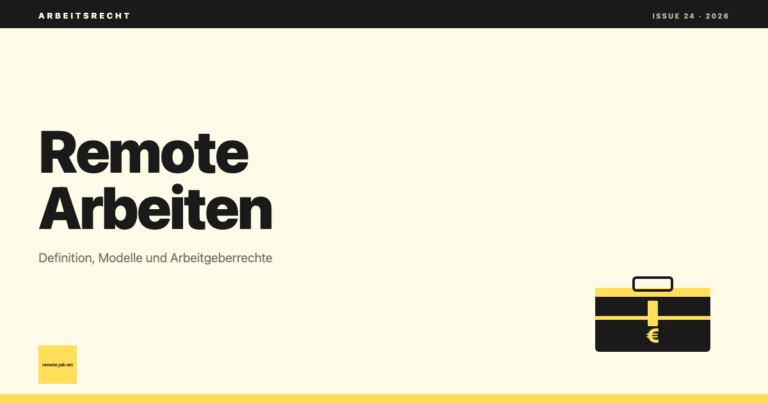 remote-job.net: Remote arbeiten: Definition, Modelle und was Arbeitgeber duerfen