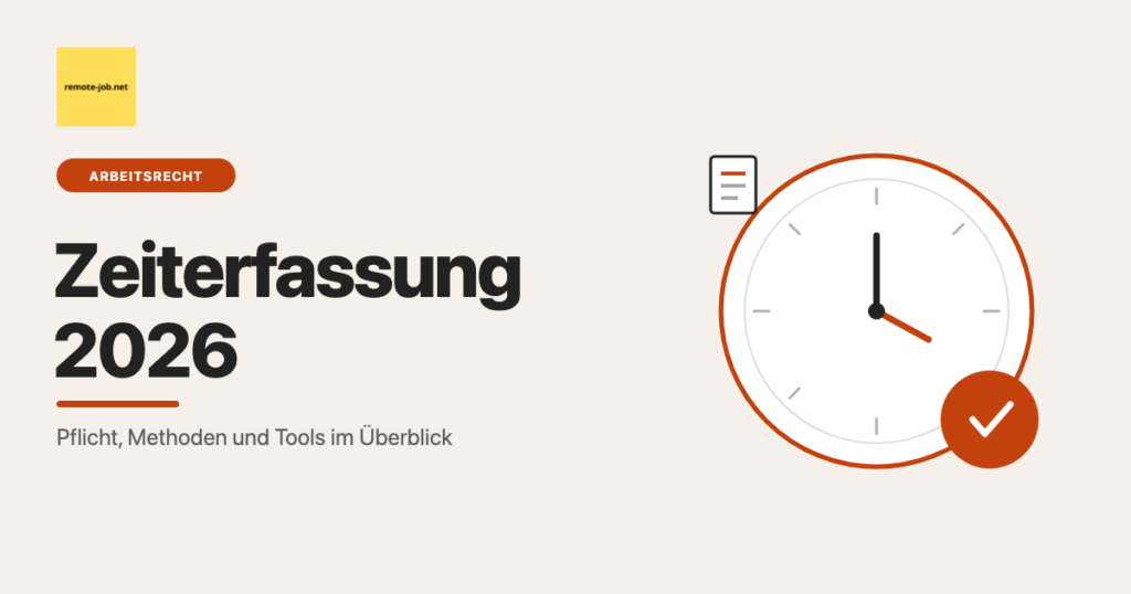 Zeiterfassung 2026: Pflicht, Methoden und Tools im Überblick