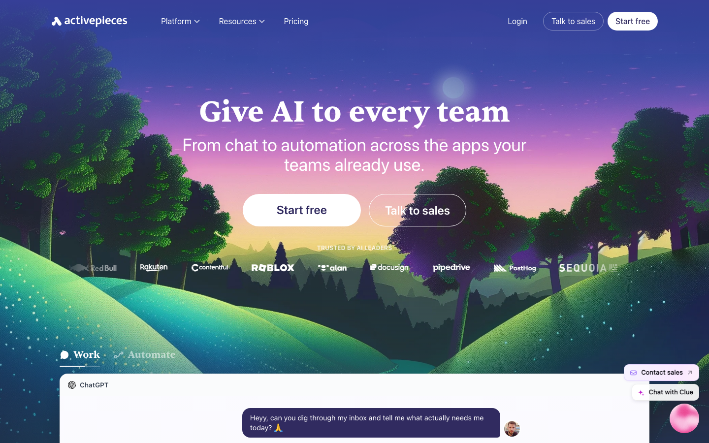Activepieces Homepage Screenshot – Open-Source Zapier-Alternative mit MCP-Server
