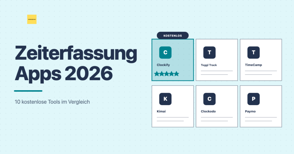 Zeiterfassung Apps kostenlos: 10 Tools im Test