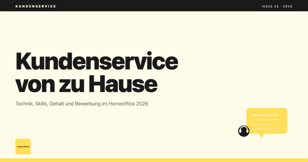 Kundenservice von zu Hause: Bequemes Homeoffice statt Großraumbüro