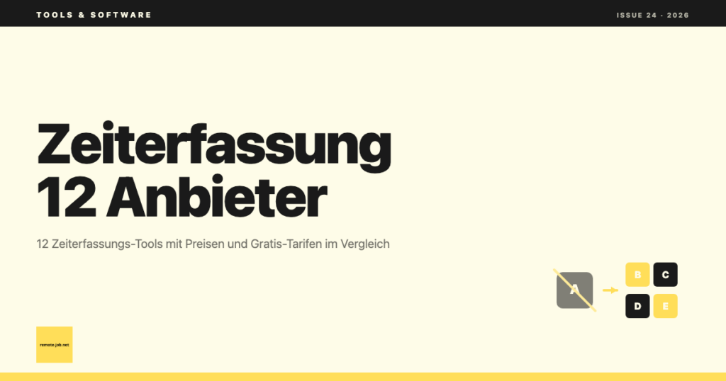 Zeiterfassung Software: 12 Anbieter im Vergleich