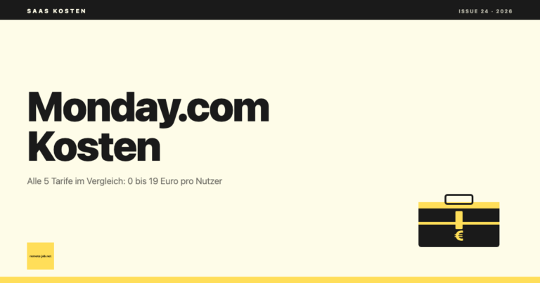 remote-job.net: Monday.com Kosten