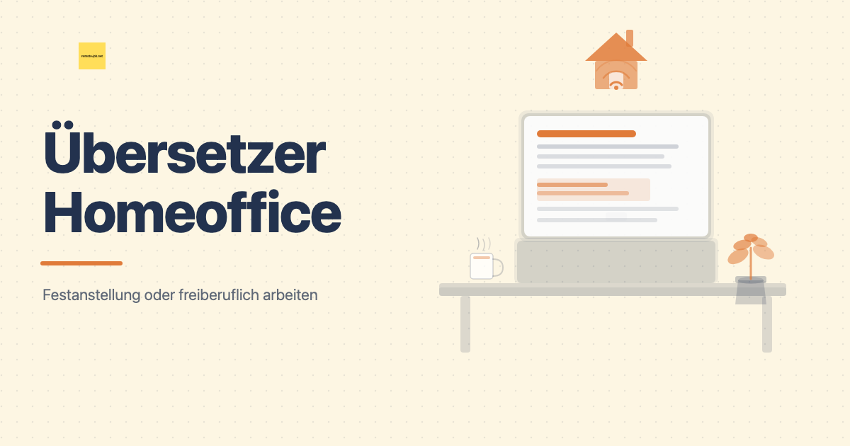 remote-job.net: Übersetzer Homeoffice